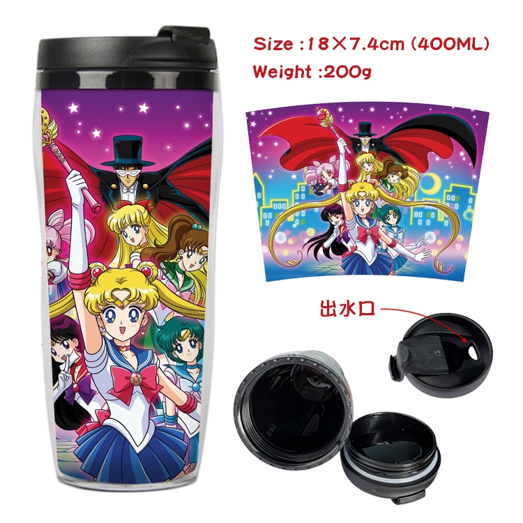  sailormoon Anime Starbucks Leakproof Insulated Cup 18X7.4CM 400ML