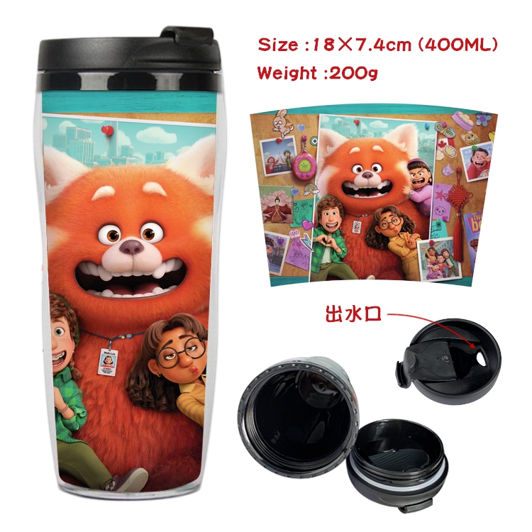 Turning Red  Anime Starbucks Leakproof Insulated Cup 18X7.4CM 400ML