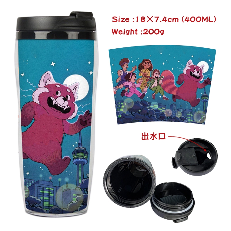 Turning Red  Anime Starbucks Leakproof Insulated Cup 18X7.4CM 400ML