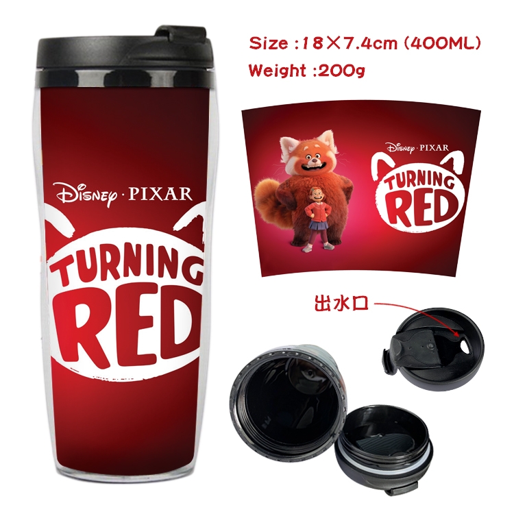 Turning Red  Anime Starbucks Leakproof Insulated Cup 18X7.4CM 400ML