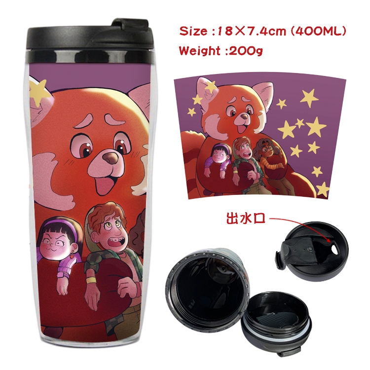 Turning Red  Anime Starbucks Leakproof Insulated Cup 18X7.4CM 400ML