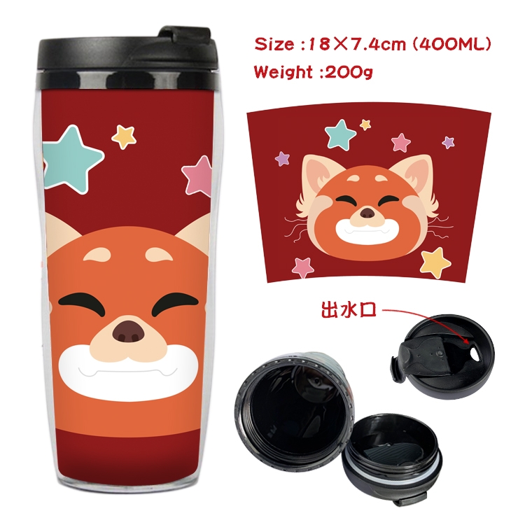 Turning Red  Anime Starbucks Leakproof Insulated Cup 18X7.4CM 400ML