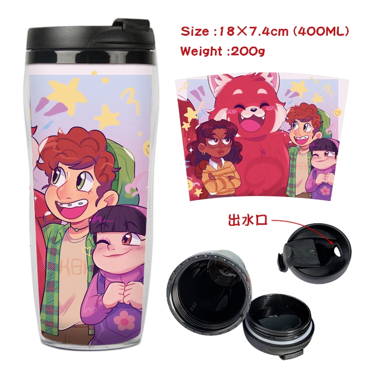 Turning Red  Anime Starbucks Leakproof Insulated Cup 18X7.4CM 400ML