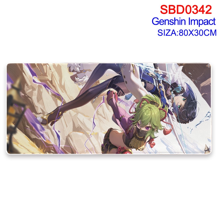 Genshin Impact Anime peripheral edge lock mouse pad 80X30cm SBD-342