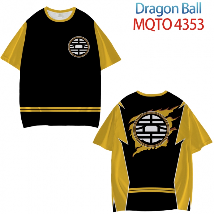 DRAGON BALL Full color printed short sleeve T-shirt from XXS to 4XL MQTO-4353