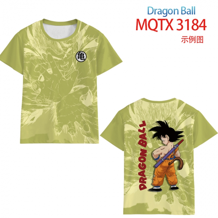 DRAGON BALL full color printed short-sleeved T-shirt from 2XS to 5XL  MQTX 3184