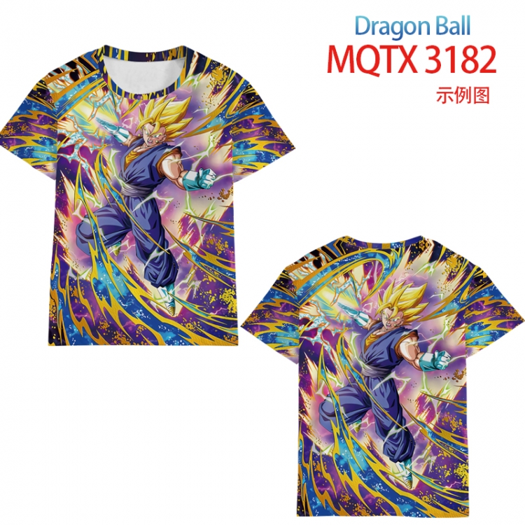 DRAGON BALL full color printed short-sleeved T-shirt from 2XS to 5XL MQTX 3182