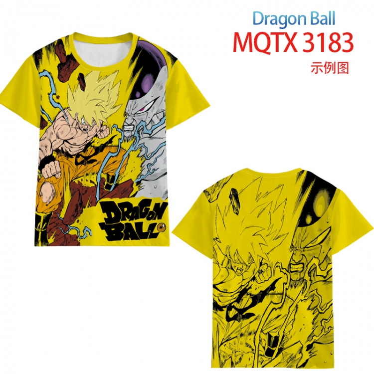 DRAGON BALL full color printed short-sleeved T-shirt from 2XS to 5XL MQTX 3183