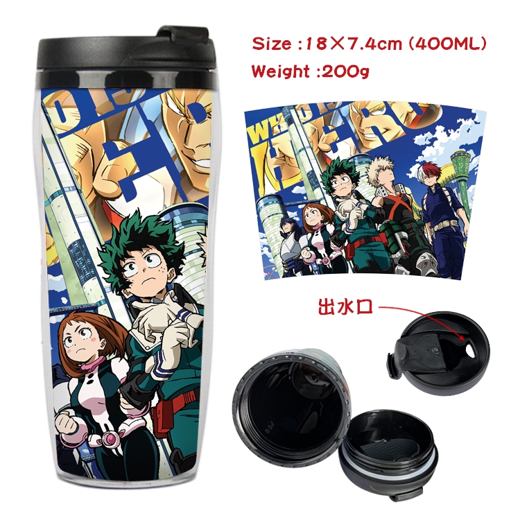 My Hero Academia Anime Starbucks Leakproof Insulated Cup 18X7.4CM 400ML