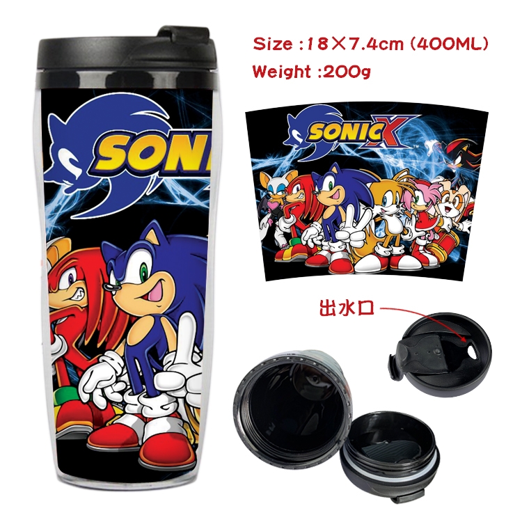 Sonic the Hedgehog Anime Starbucks Leakproof Insulated Cup 18X7.4CM 400ML
