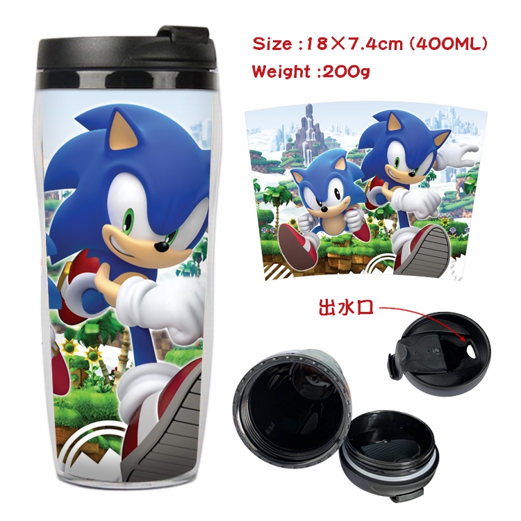 Sonic the Hedgehog Anime Starbucks Leakproof Insulated Cup 18X7.4CM 400ML