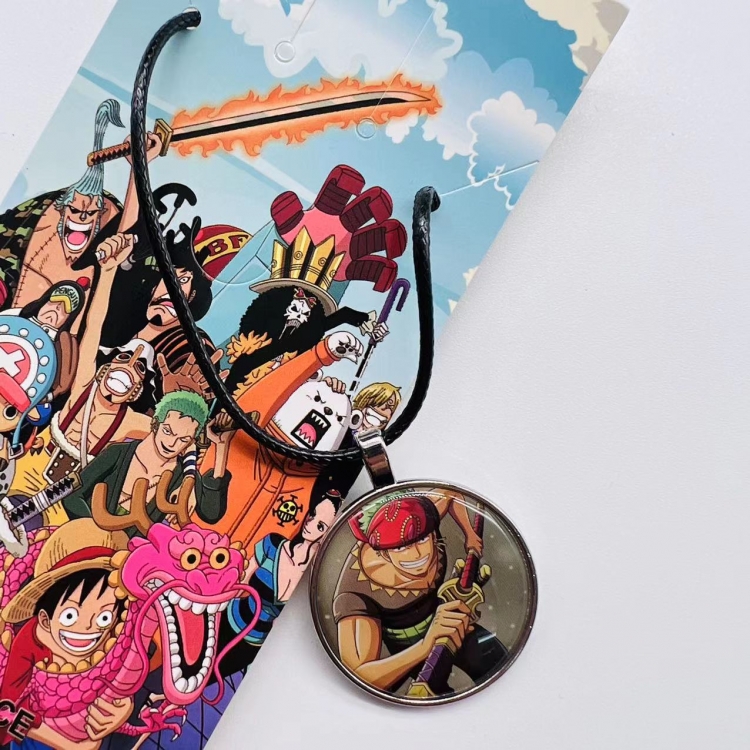 One Piece Anime peripheral leather rope necklace pendant jewelry  price for 5 pcs  3839