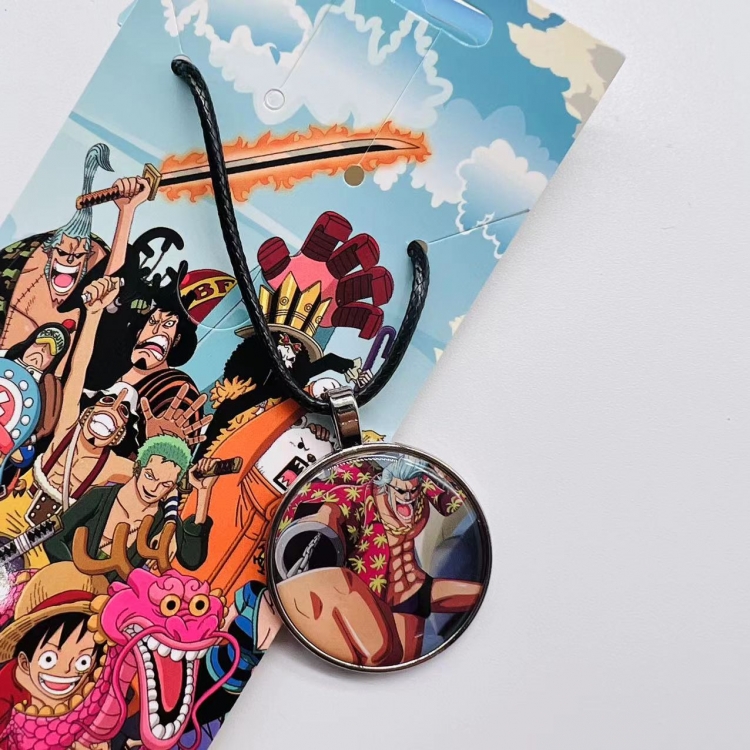 One Piece Anime peripheral leather rope necklace pendant jewelry  price for 5 pcs  3853