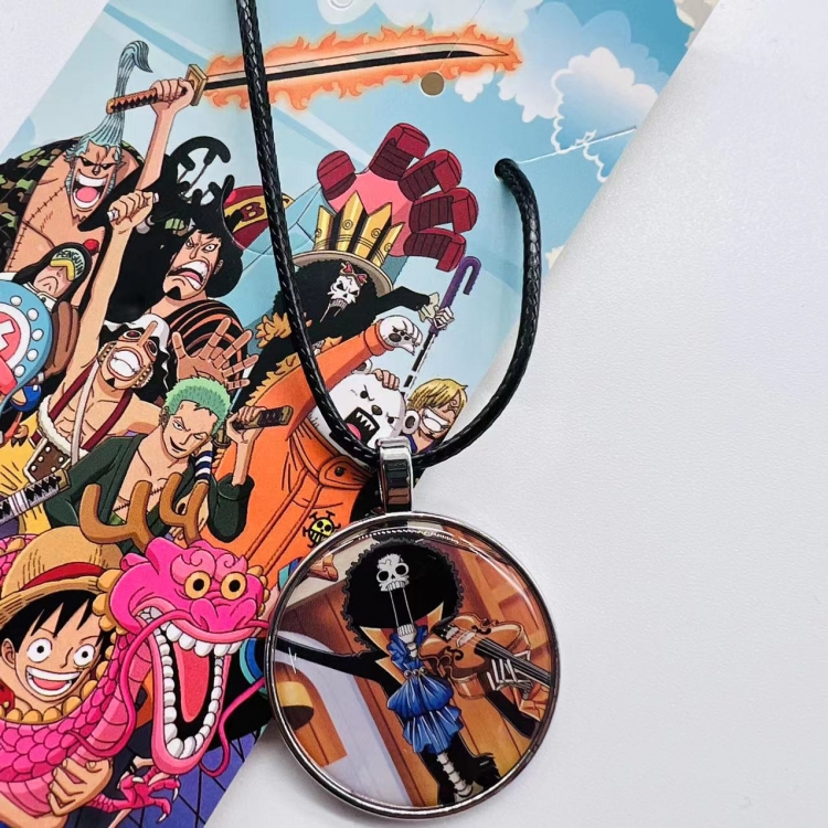 One Piece Anime peripheral leather rope necklace pendant jewelry  price for 5 pcs 3846