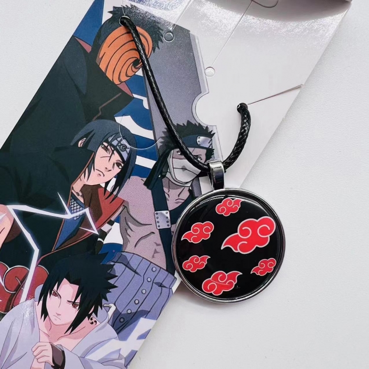 Naruto Anime peripheral leather rope necklace pendant jewelry price for 5 pcs 2335