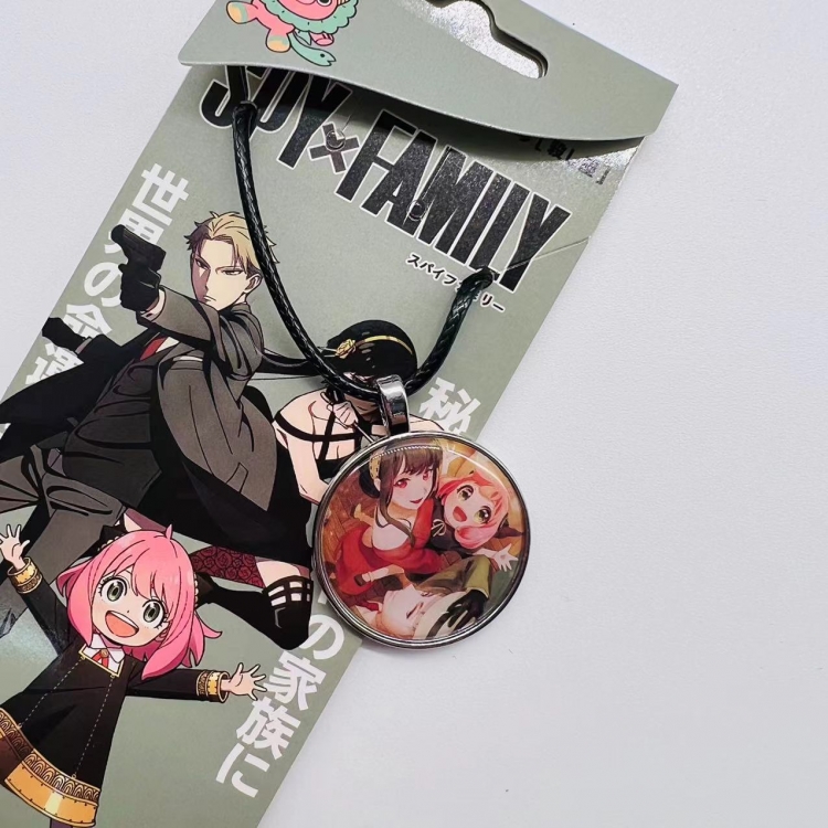 SPY×FAMILY Anime peripheral leather rope necklace pendant jewelry price for 5 pcs  4156