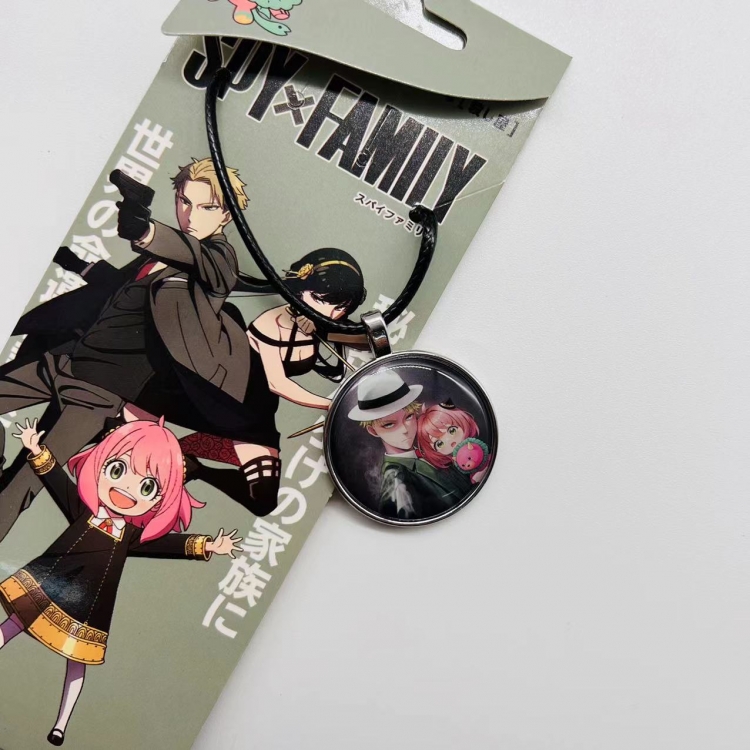 SPY×FAMILY Anime peripheral leather rope necklace pendant jewelry price for 5 pcs 4210