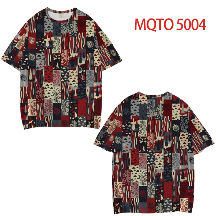 popularize Full color printed short sleeve T-shirt from XXS to 4XL MQTO 5004