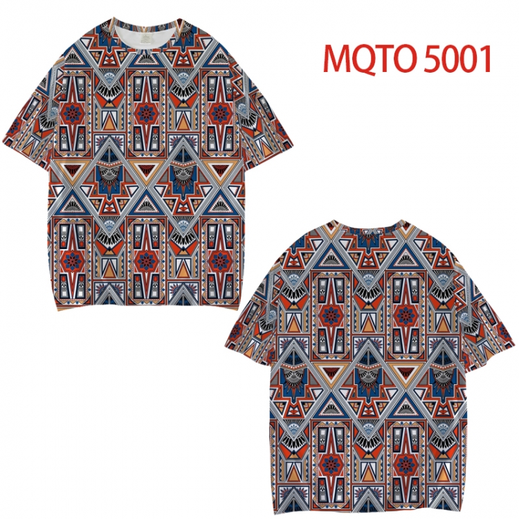 popularize Full color printed short sleeve T-shirt from XXS to 4XL MQTO 5001