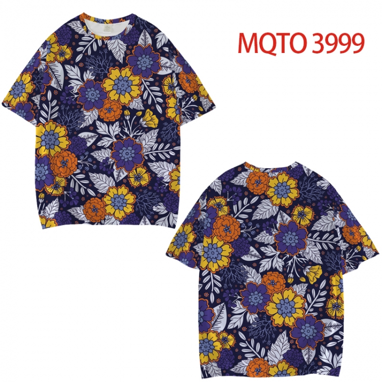 popularize Full color printed short sleeve T-shirt from XXS to 4XL MQTO 3999