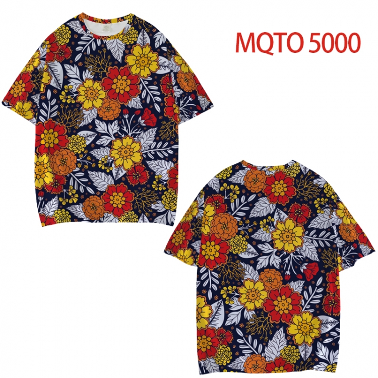 popularize Full color printed short sleeve T-shirt from XXS to 4XL MQTO 5000