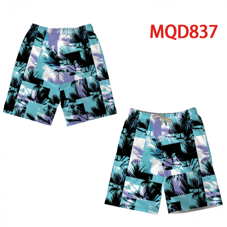 popularize Printed Summer Swimwear Beach Pants M L XL 2XL 3XL MQD 837