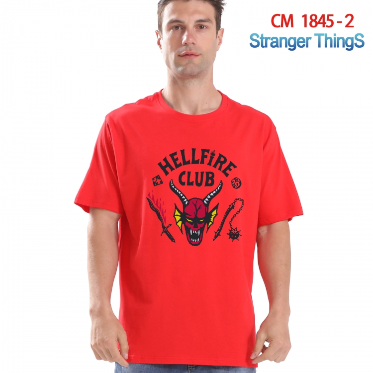 Stranger Things Printed short-sleeved cotton T-shirt from S to 4XL  CM-1845-2