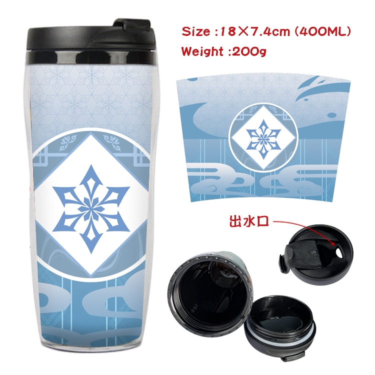 Genshin Impact Anime Starbucks Leakproof Insulated Cup 18X7.4CM 400ML