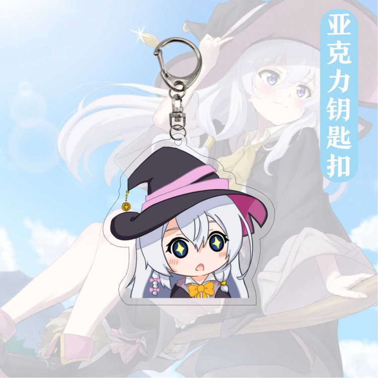 The Journey Of Elaina  Anime Acrylic Keychain Charm  price for 5 pcs 12628