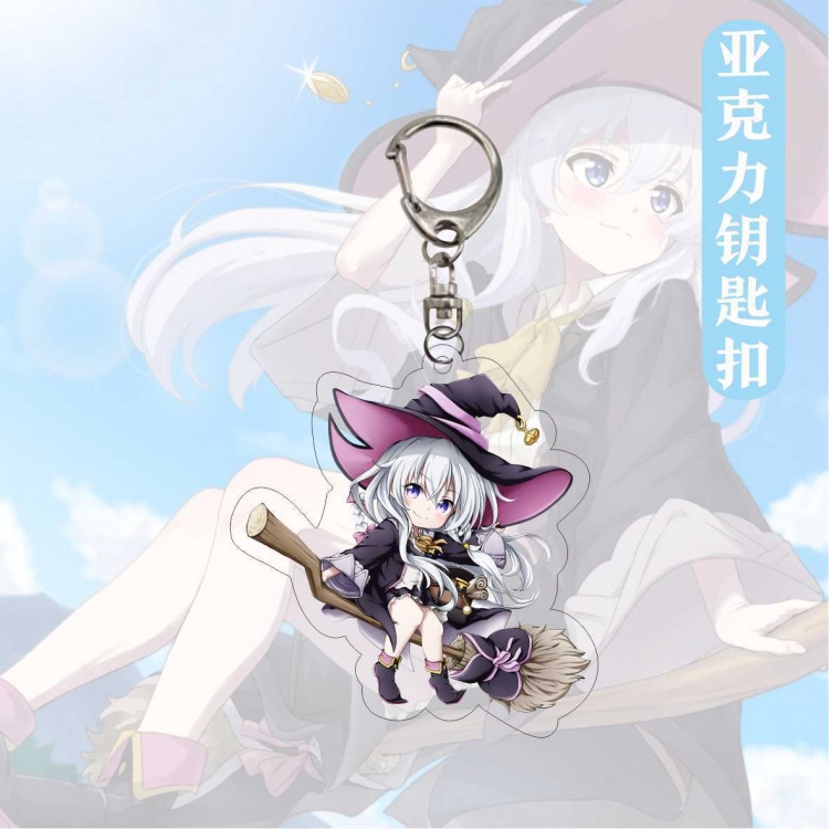 The Journey Of Elaina  Anime Acrylic Keychain Charm  price for 5 pcs 12631