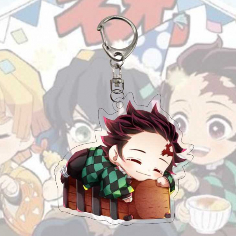 Demon Slayer Kimets Anime Acrylic Keychain Charm  price for 5 pcs 12639