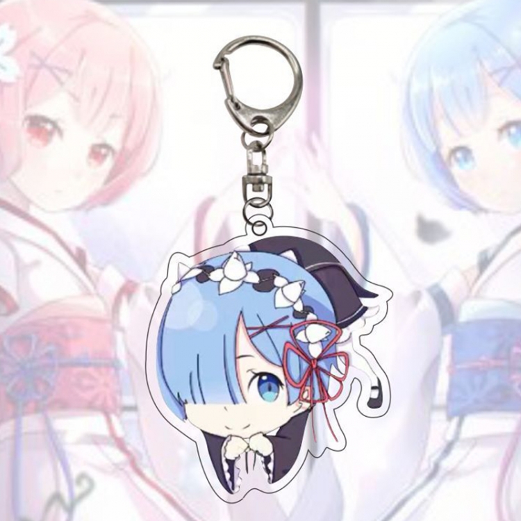 Re:Zero kara Hajimeru Isekai Seikatsu Anime Acrylic Keychain Charm price for 5 pcs 12661