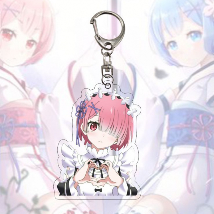 Re:Zero kara Hajimeru Isekai Seikatsu Anime Acrylic Keychain Charm price for 5 pcs 12664