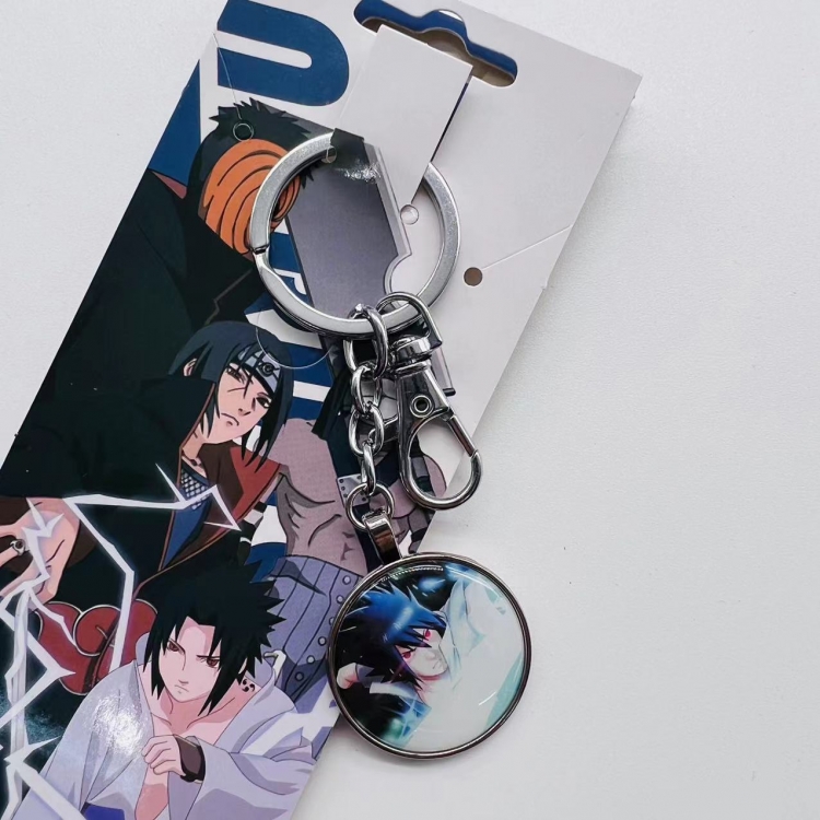 Naruto Anime peripheral metal keychain pendant  2623 price for 5 pcs