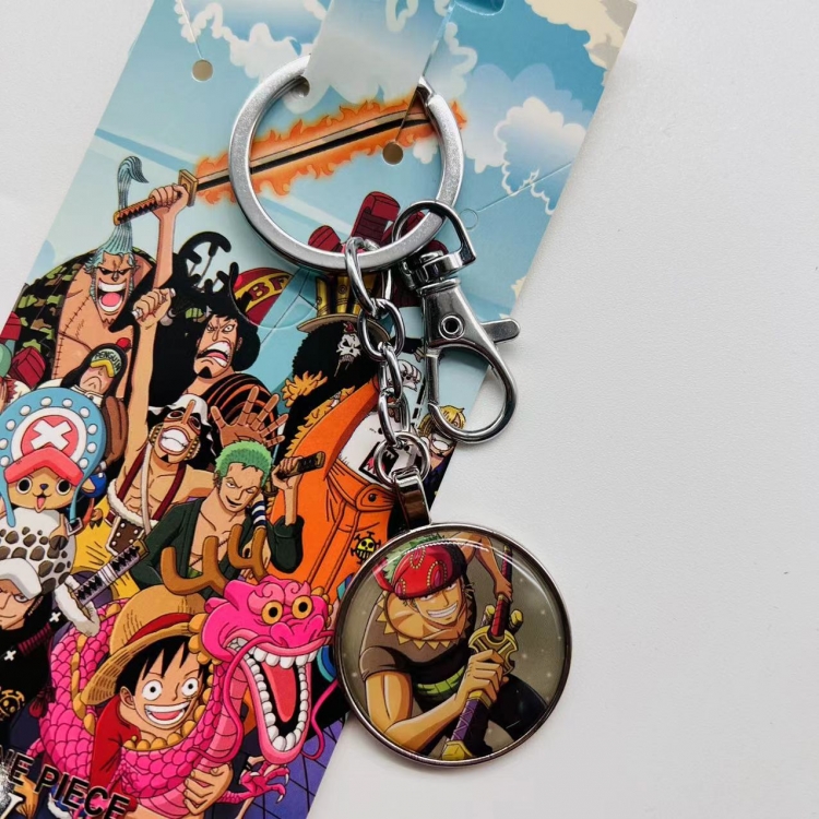 One Piece Anime peripheral metal keychain pendant  3439 price for 5 pcs