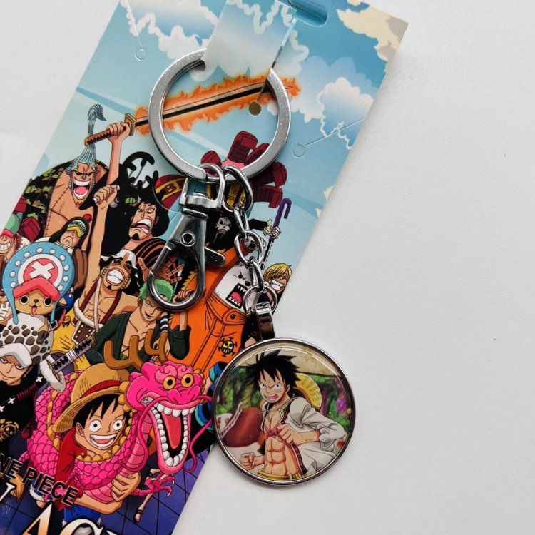 One Piece Anime peripheral metal keychain pendant  3443 price for 5 pcs