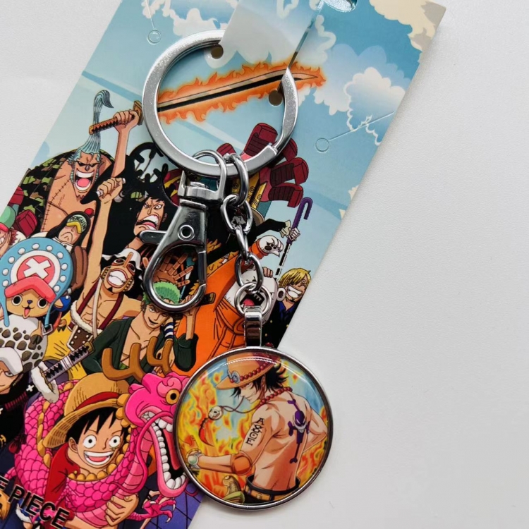 One Piece Anime peripheral metal keychain pendant  3456 price for 5 pcs