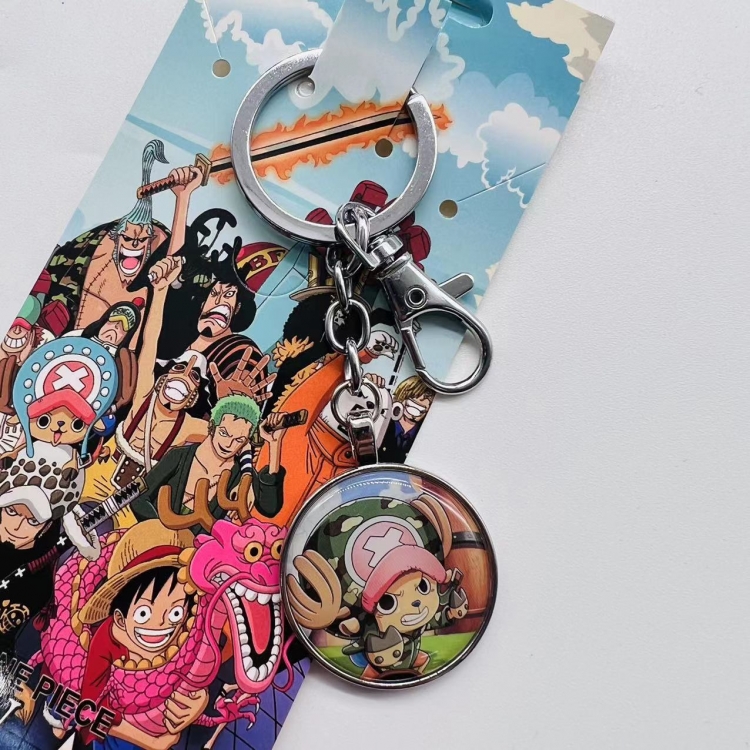 One Piece Anime peripheral metal keychain pendant 3436 price for 5 pcs