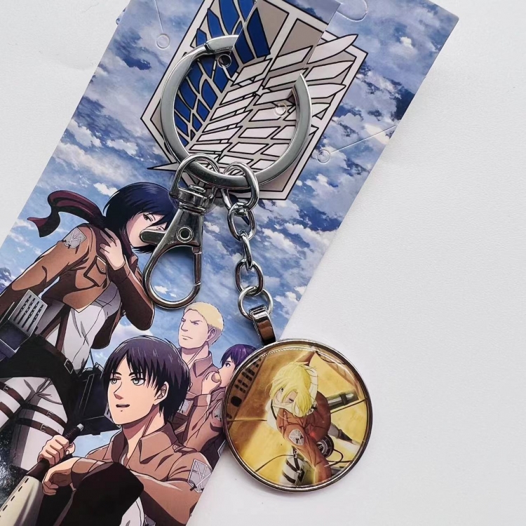 Shingeki no Kyojin Anime peripheral metal keychain pendant  3634 price for 5 pcs