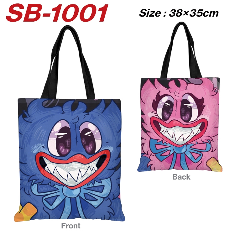 poppy playtime  Anime Canvas Tote Shoulder Bag Tote Shopping Bag 38X35CM SB-1001