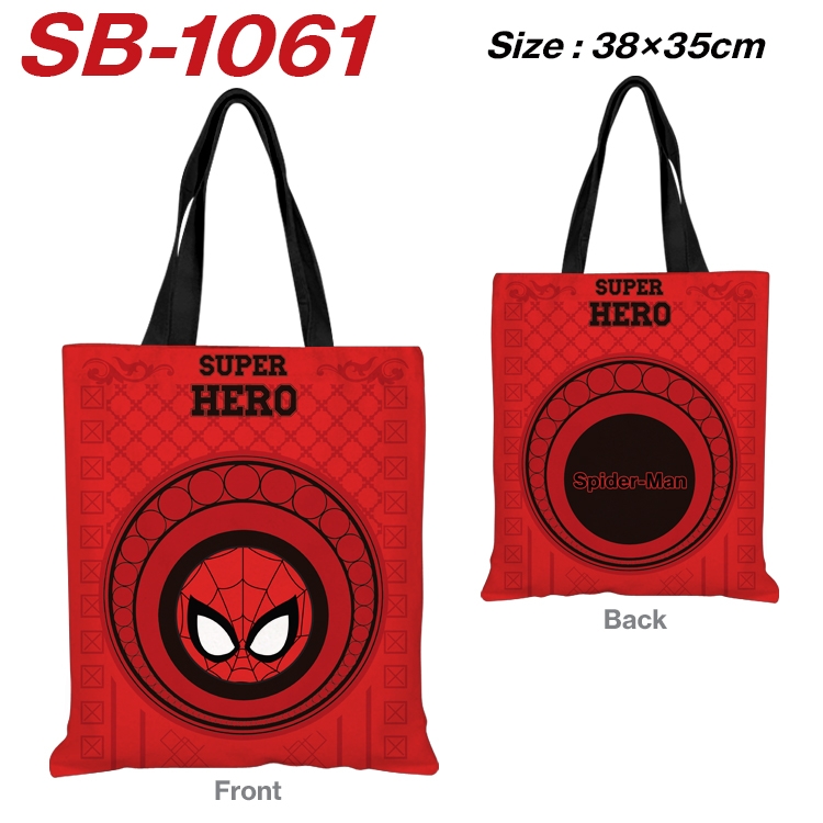 Super hero Canvas Tote Shoulder Bag Tote Shopping Bag 38X35CM  SB-1061
