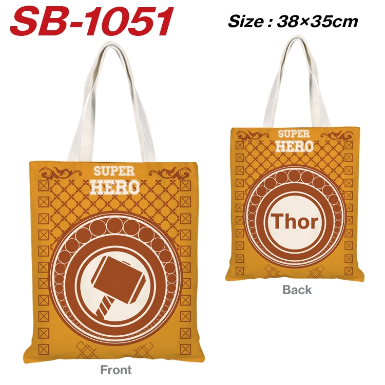 Super hero Canvas Tote Shoulder Bag Tote Shopping Bag 38X35CM SB-1051