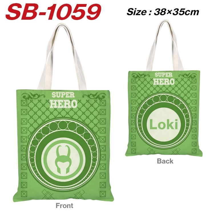 Super hero Canvas Tote Shoulder Bag Tote Shopping Bag 38X35CM  SB-1059
