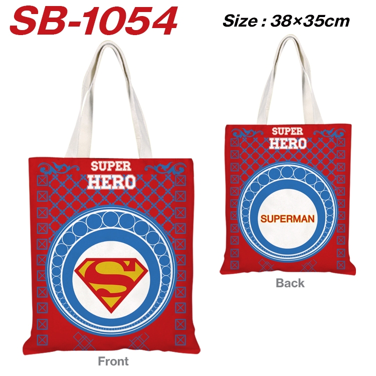 Super hero Canvas Tote Shoulder Bag Tote Shopping Bag 38X35CM SB-1054