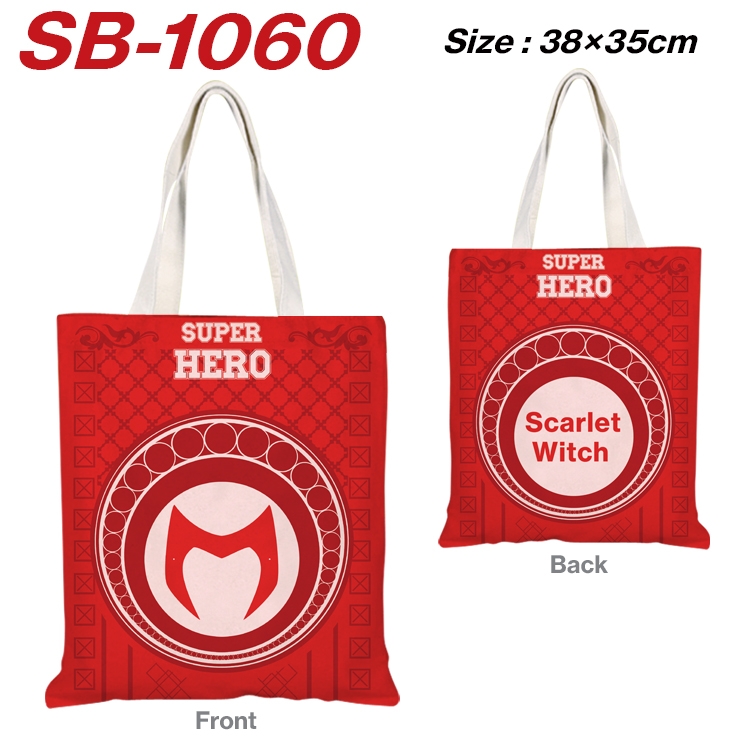 Super hero Canvas Tote Shoulder Bag Tote Shopping Bag 38X35CM  SB-1060