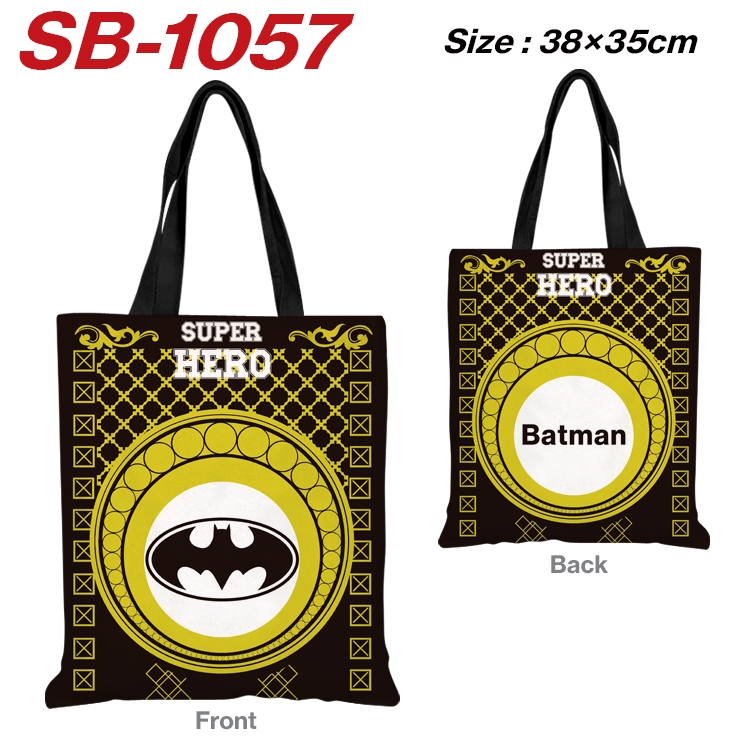 Super hero Canvas Tote Shoulder Bag Tote Shopping Bag 38X35CM  SB-1057