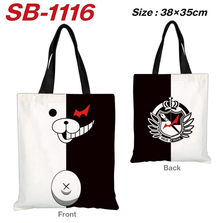 Dangan-Ronpa Anime Canvas Tote Shoulder Bag Tote Shopping Bag 38X35CM SB-1116
