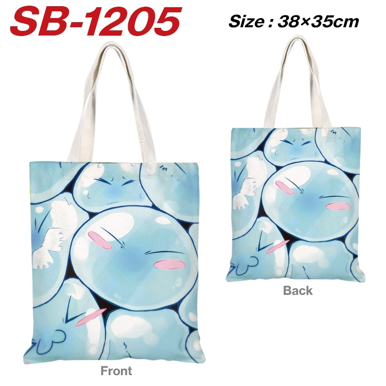 That Time I Got Slim Anime Canvas Tote Shoulder Bag Tote Shopping Bag 38X35CM