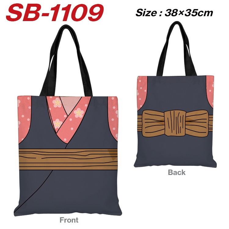 Demon Slayer Kimets Anime Canvas Tote Shoulder Bag Tote Shopping Bag 38X35CM SB-1109