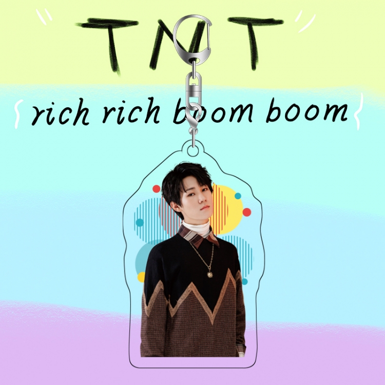 TNT acrylic pendant bag charm keychain price for 5 pcs